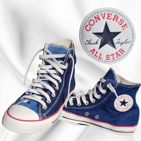 Converse Other - Converse Chuck Taylor All Star Hi Top 'Denim' Navy/Dark Obsidian Sneaker 163965C